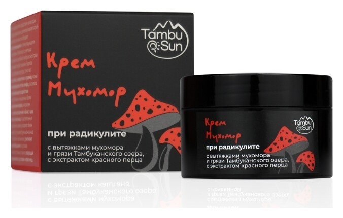 Крем для тела при радикулите Мухомор  Tambu Sun