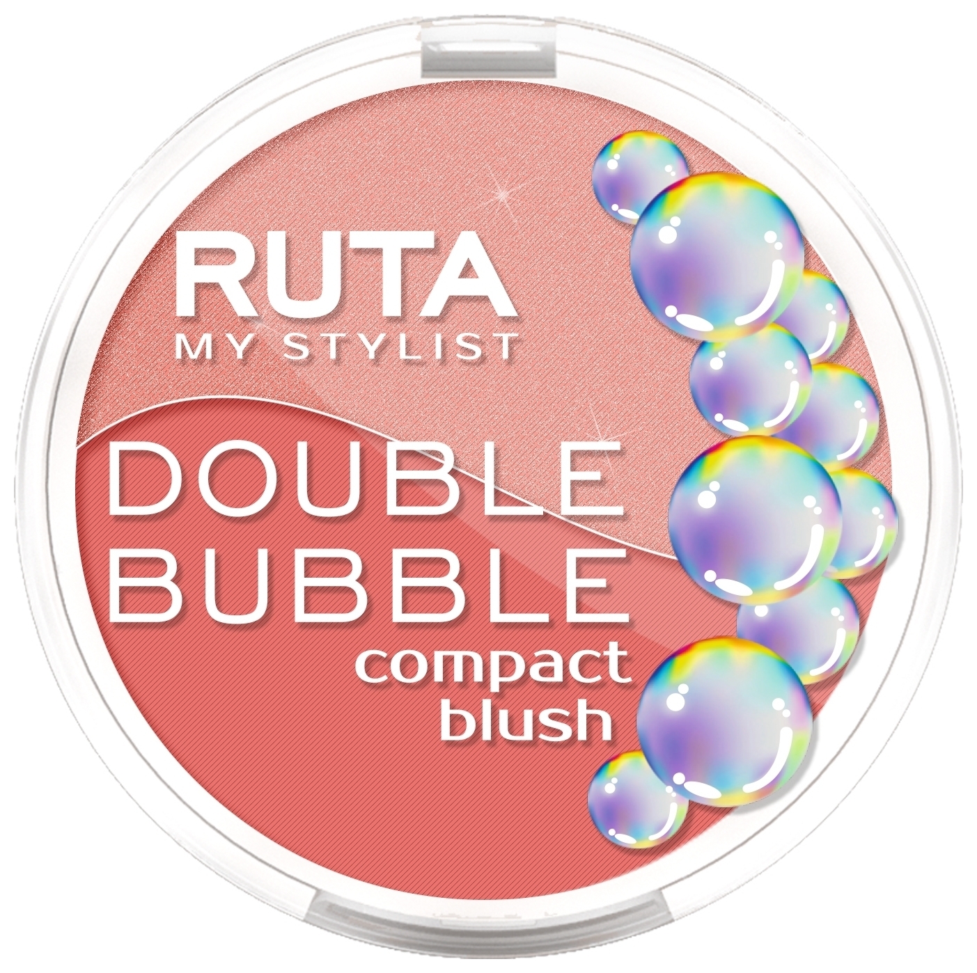 Румяна для лица двойные компактные Double Bubble