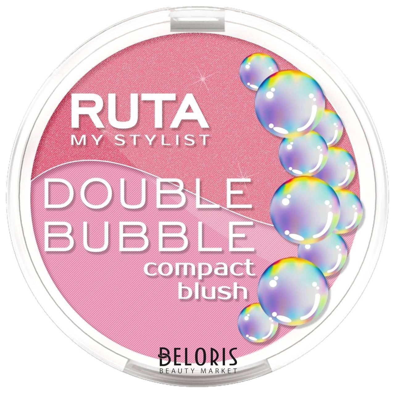 Румяна для лица двойные компактные Double Bubble Ruta