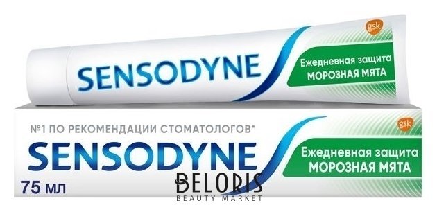 Зубная паста Ежедневная защита морозная мята Sensodyne