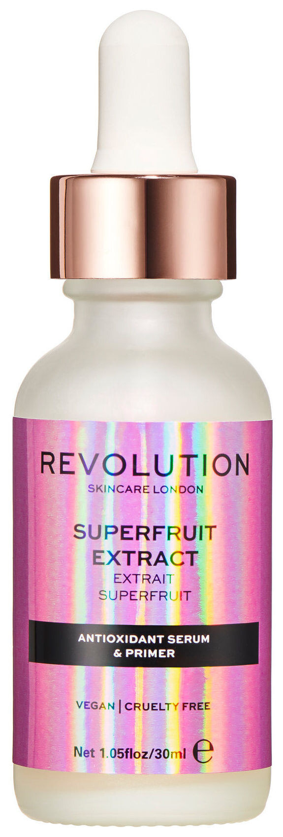 Увлажняющая сыворотка-праймер для лица с блеском Superfruit Antioxidant Serum & Primer  Revolution Skincare