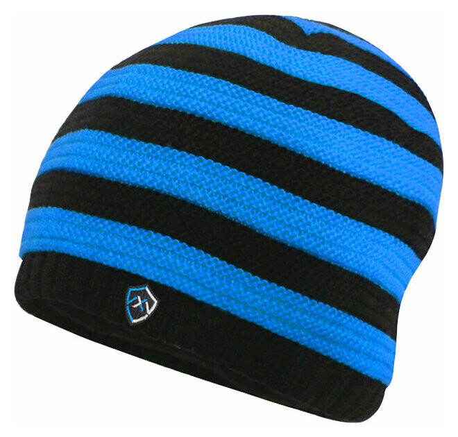 Водонепроницаемая детская шапка Children Beanie Stripe синий/черный  Dexshell