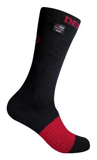 Водонепроницаемые носки Flame Retardant черный/красный XL (47-49) Dexshell