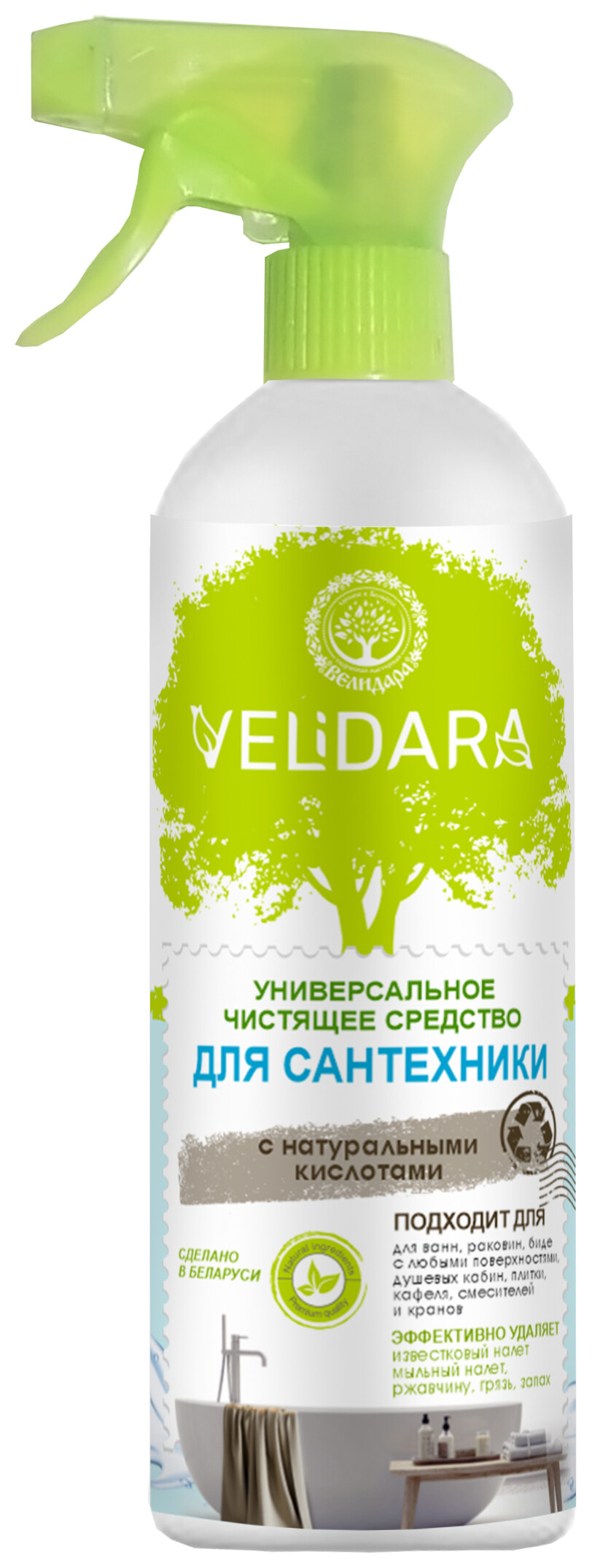 Универсальное чистящее средство для сантехники  Велидара