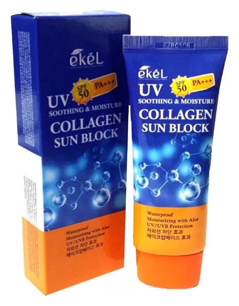 

Солнцезащитный крем для лица и тела с коллагеном "Soothing & Moisture Collagen Sun Block" SPF 50 PA+++