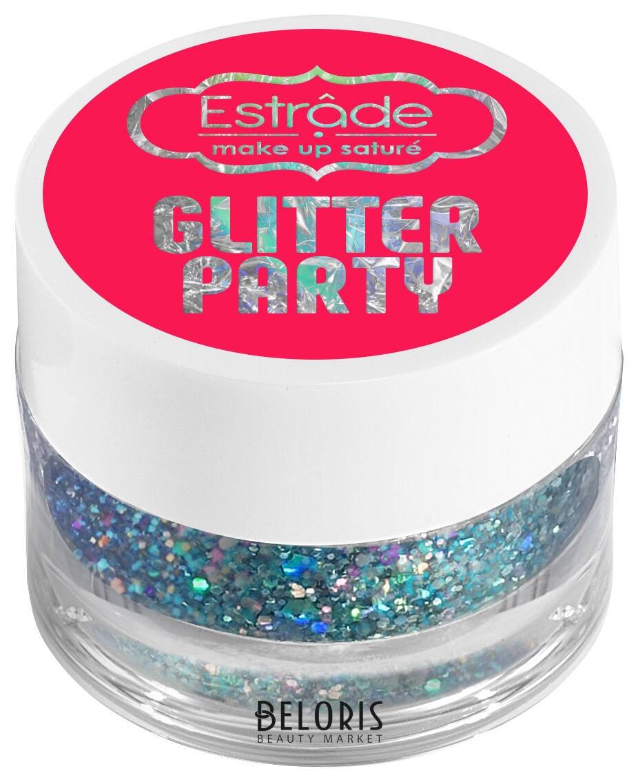 Гелевый глиттер для лица, тела и волос GLITTER PARTY Estrade