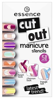 Наклейки для ногтей Cut out manicure stencils Essence