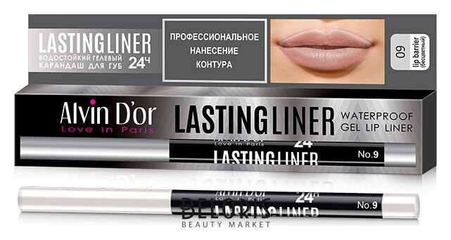 Карандаш для губ гелевый автоматический Lasting Liner Alvin D’or