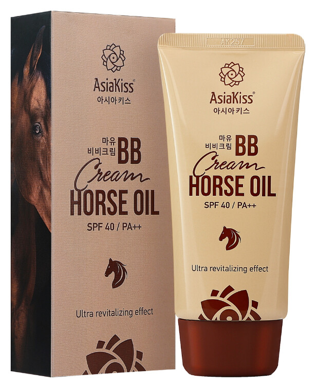 BB-крем для лица с экстрактом лошадиного жира и ультра оздоравливающим эффектом SPF 40 PA++  AsiaKiss