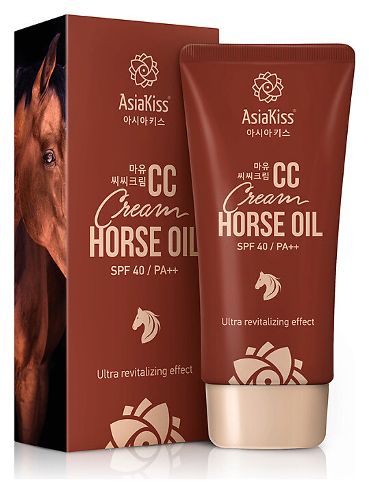 CC-крем для лица с лошадиным жиром AsiaKiss