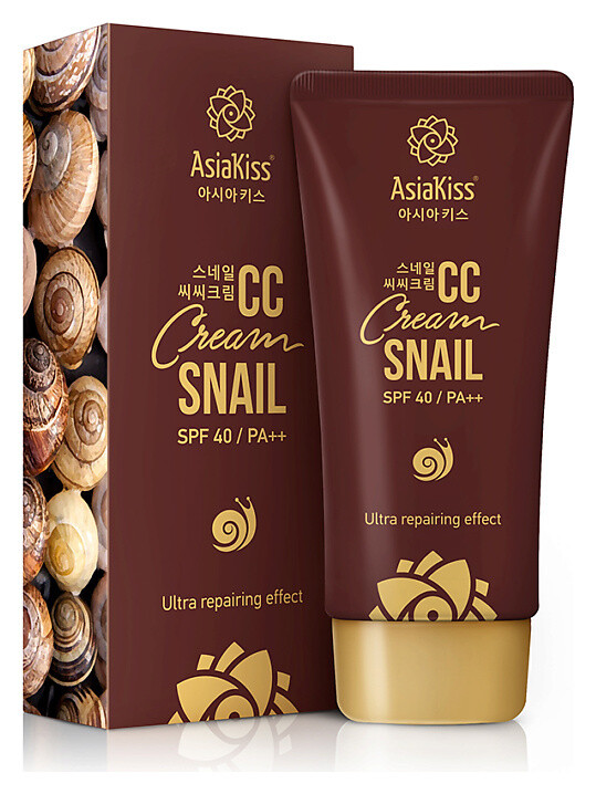 CC-крем для лица с муцином улитки  AsiaKiss