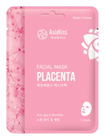 Маска тканевая для лица с экстрактом плаценты AsiaKiss