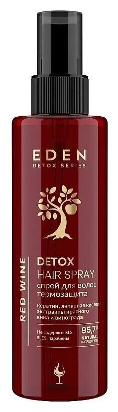 Cпрей для волос Detox Red Wine Eden cosmetics  Detox