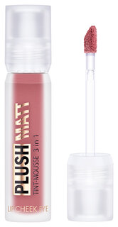 Тинт-мусс 3 в 1 для губ, щек и век Plush Matt Luxvisage