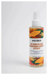 Cыворотка для волос ламинирующая восстановление и блеск  Matbea