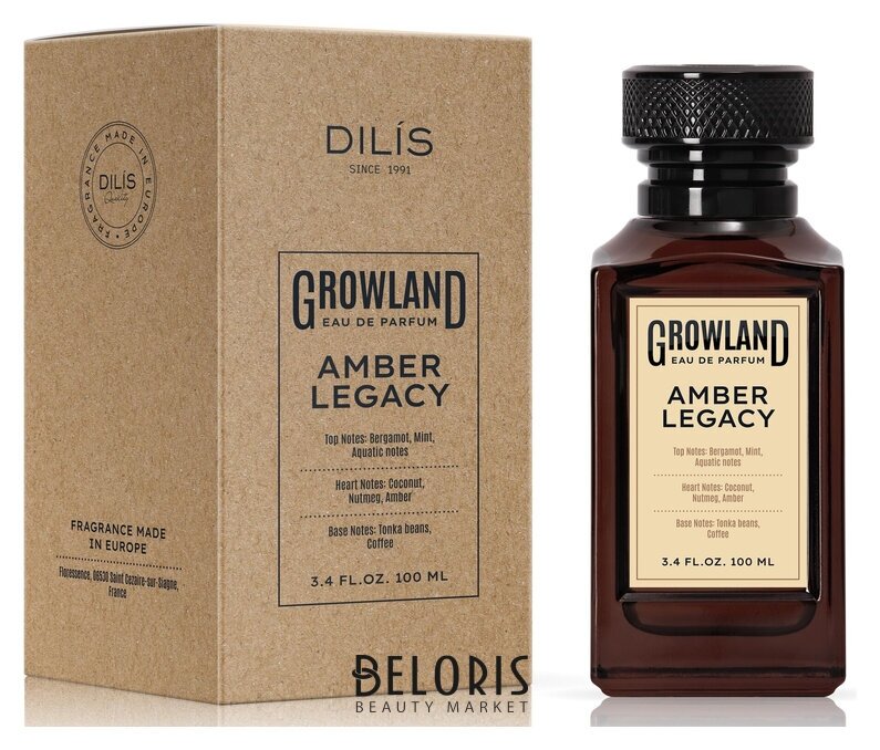 Парфюмерная вода мужская Amber Legacy Dilis Growland