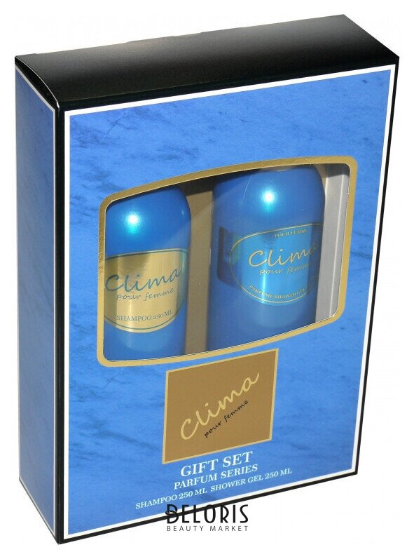 Подарочный набор для женщин Clima Шампунь 250 мл + гель для душа 250 мл Festiva