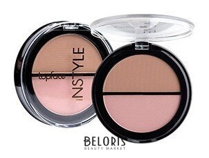 Двойные матовые румяна для лица Twin Blush РТ353 TopFace
