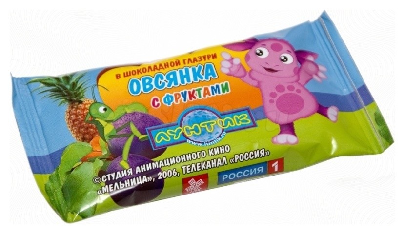 

Батончик "Лунтик"в шоколадной глазури"Овсянка с фруктами"