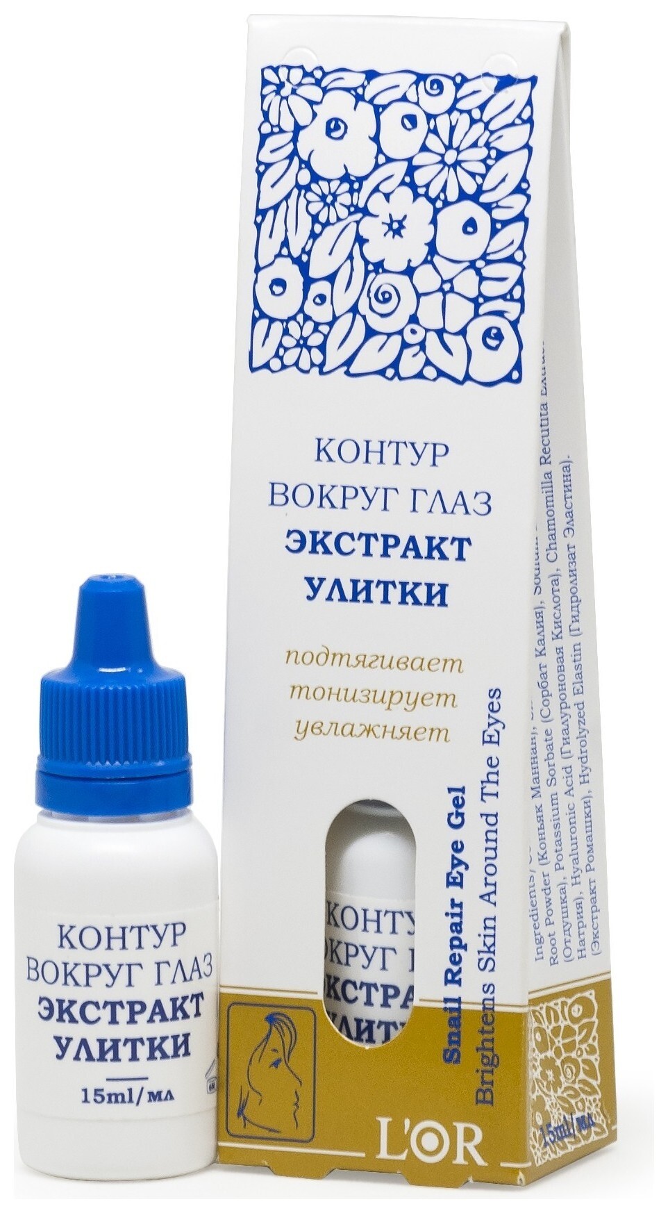 Гель-контур для области вокруг глаз Экстракт улитки L'Or  DNC