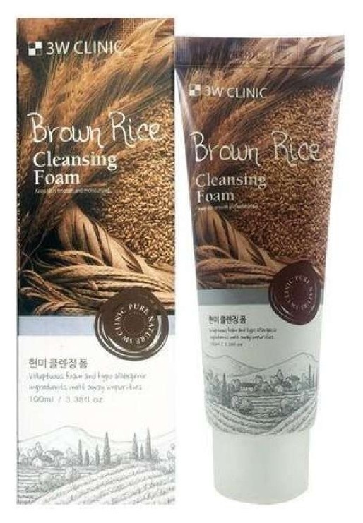 Пенка для умывания с коричневым рисом Brown Rice Cleansing Foam отзывы