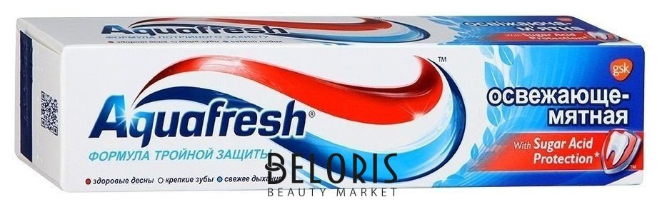 Зубная паста 3+ Освежающе-мятная Aquafresh