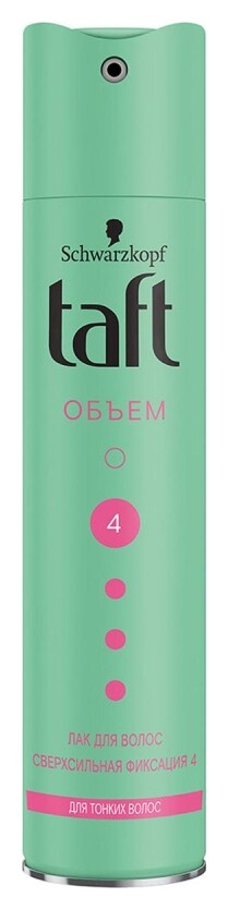 Лак для волос сверхсильная фиксация Сила объема Taft