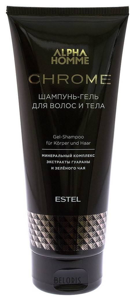 Шампунь-гель для волос и тела Chrome Estel Professional Alpha homme