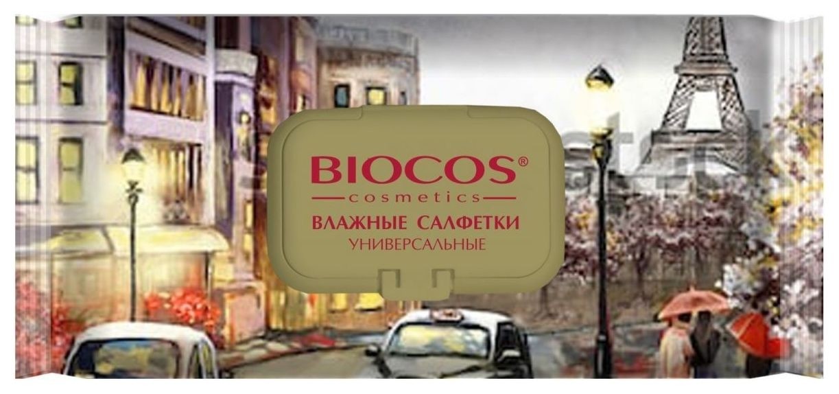 Влажные салфетки столицы мира Рим Париж Москва BioCos