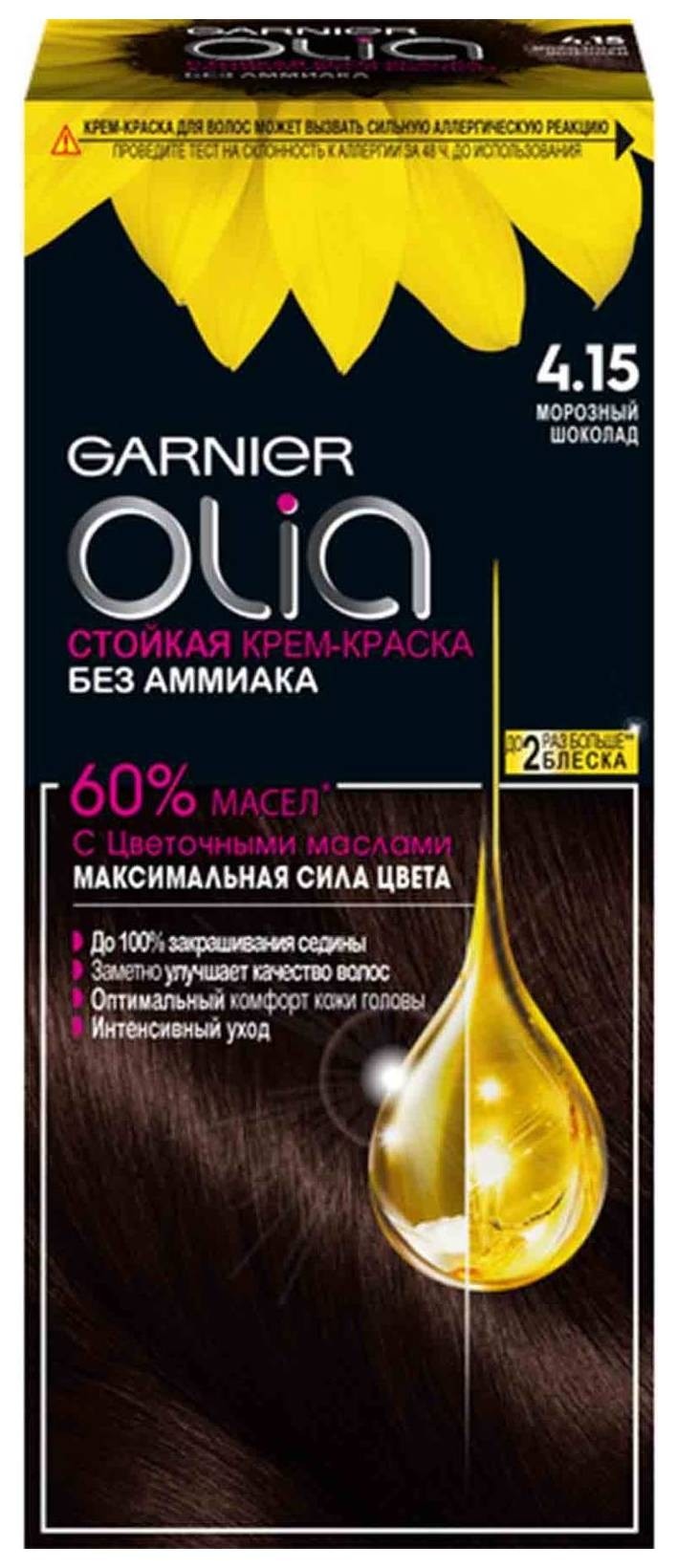 Тон 4.15 Морозный шоколад  Garnier