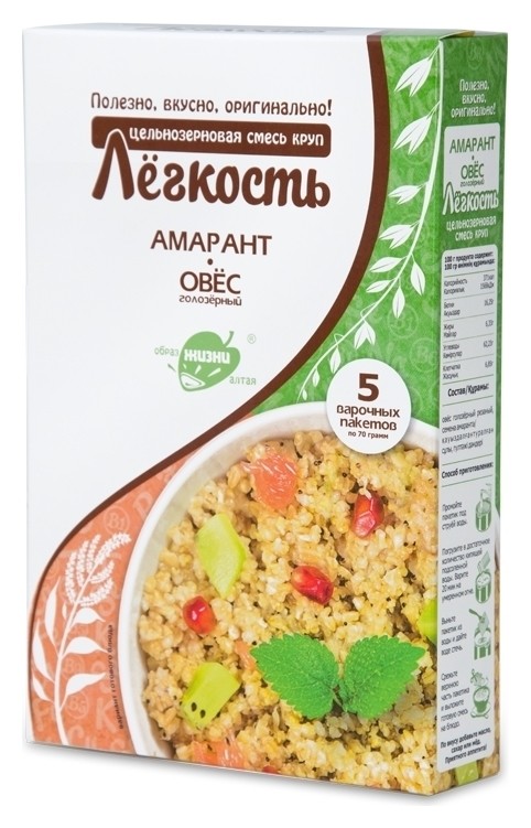 

Цельнозерновая смесь круп Лёгкость Амарант - Овес
