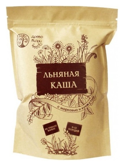 Каша льняная с морковью и кунжутом  Древо жизни