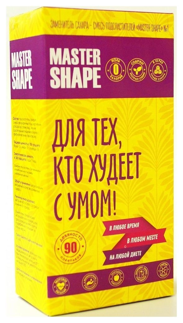 Заменитель сахара "Master Shape №1" саше Питэко (Fit Parad)