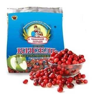 Кисель овсяный с клюквой  Самарский Здоровяк