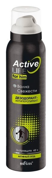 Дезодорант-антиперспирант для тела Волна свежести Белита - Витекс ACTIVE LIFE