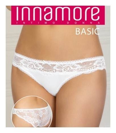Трусики-слипы средней посадки с кружевом BD33373  Innamore