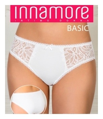 Трусики-слипы высокой посадки с кружевом Bd34289  Innamore