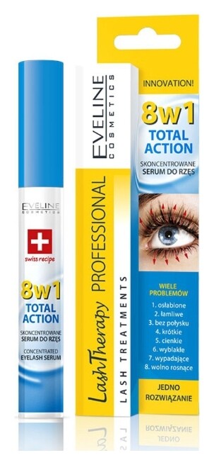 Тушь - сыворотка концентрат Eveline "Lash theraphy" 8 в1 Eveline Cosmetics