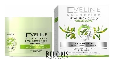 Еveline крем Гиалуроновая кислота + зелёная олива Eveline Cosmetics