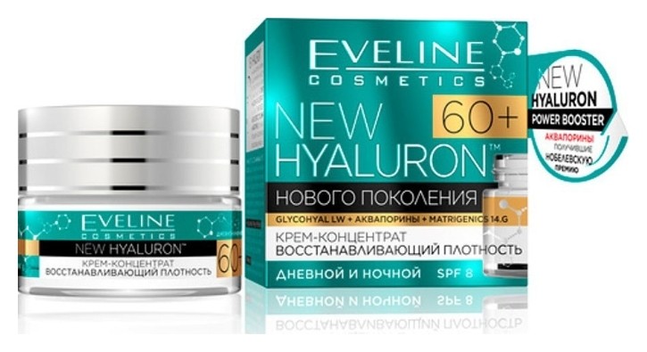 

Eveline New hyaluron "Крем-концентрат восстанавливающий плотность 60+"