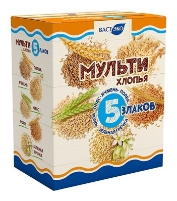 Мультихлопья 5 злаков