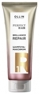 Шампунь-максимум для волос 1 шаг Подготовительный этап Brilliance Repair OLLIN Professional