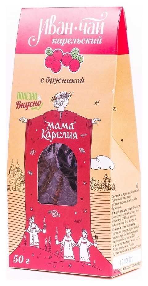 

Иван-чай карельский с ягодами брусники
