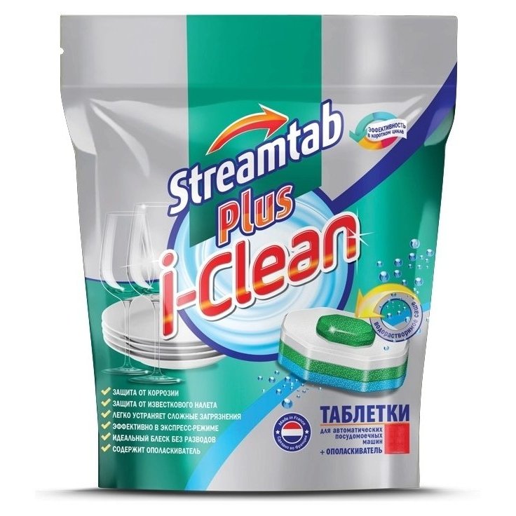 Таблетки I-clean для посудомоечных машин Streamtab plus