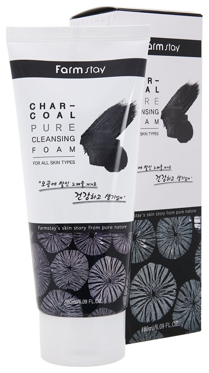 Очищающая пенка с древесным углем Charcoal Pure Cleansing Foam отзывы