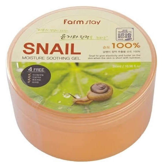 Увлажняющий успокаивающий гель с муцином улитки FarmStay