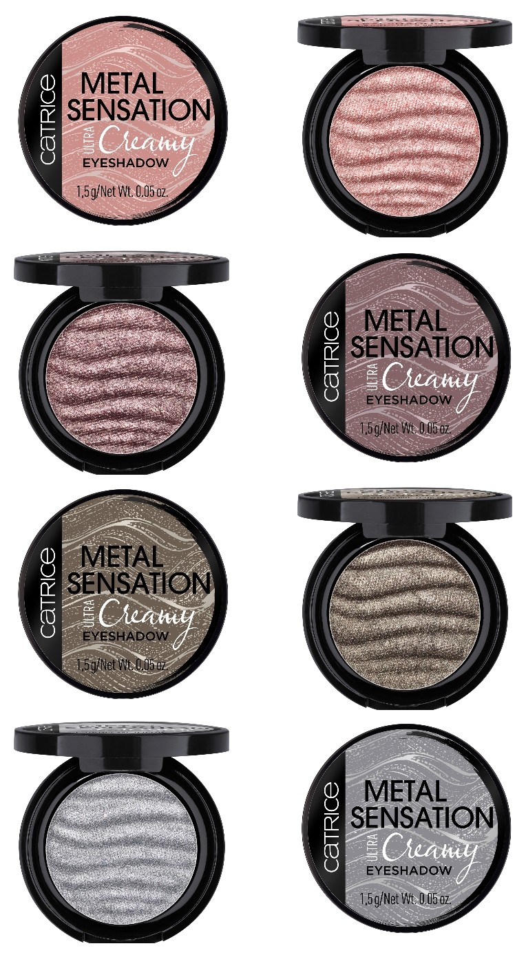 Кремовые тени для век "Metal Sensation Ultra Creamy Eyeshadow"  Catrice