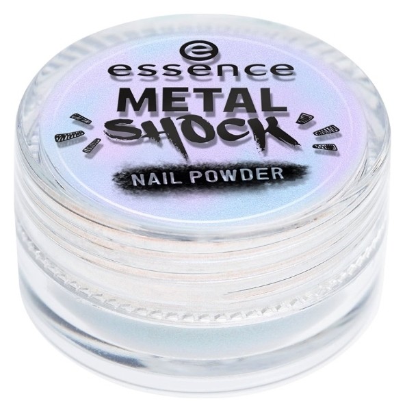Пудра-втирка для ногтей Metal Shock Nail Powder Essence Metal Shock