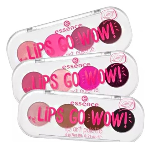 Губная помада палетка "4 в 1 Lips Go Wow! Lip Art Palette"  Essence