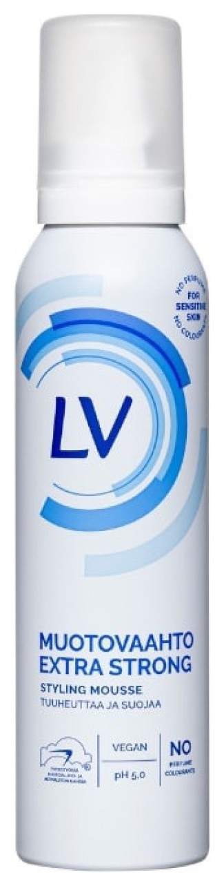 Мусс для волос экстрасильная фиксация без запаха  LV